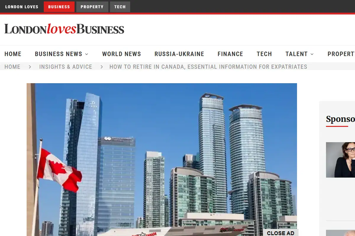 How to retire in canada, essential information for expatriates