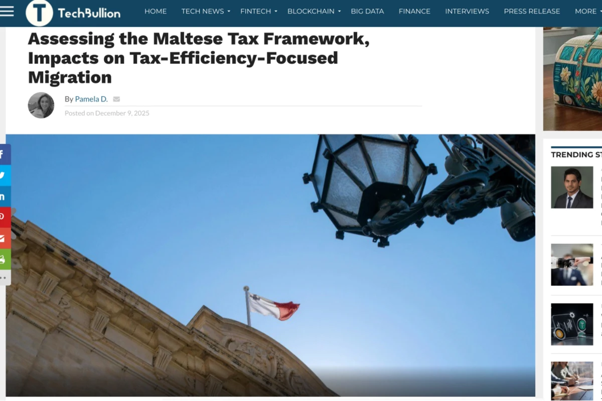 Assessing the maltese tax framework, impacts on tax efficiency focused migration (2)